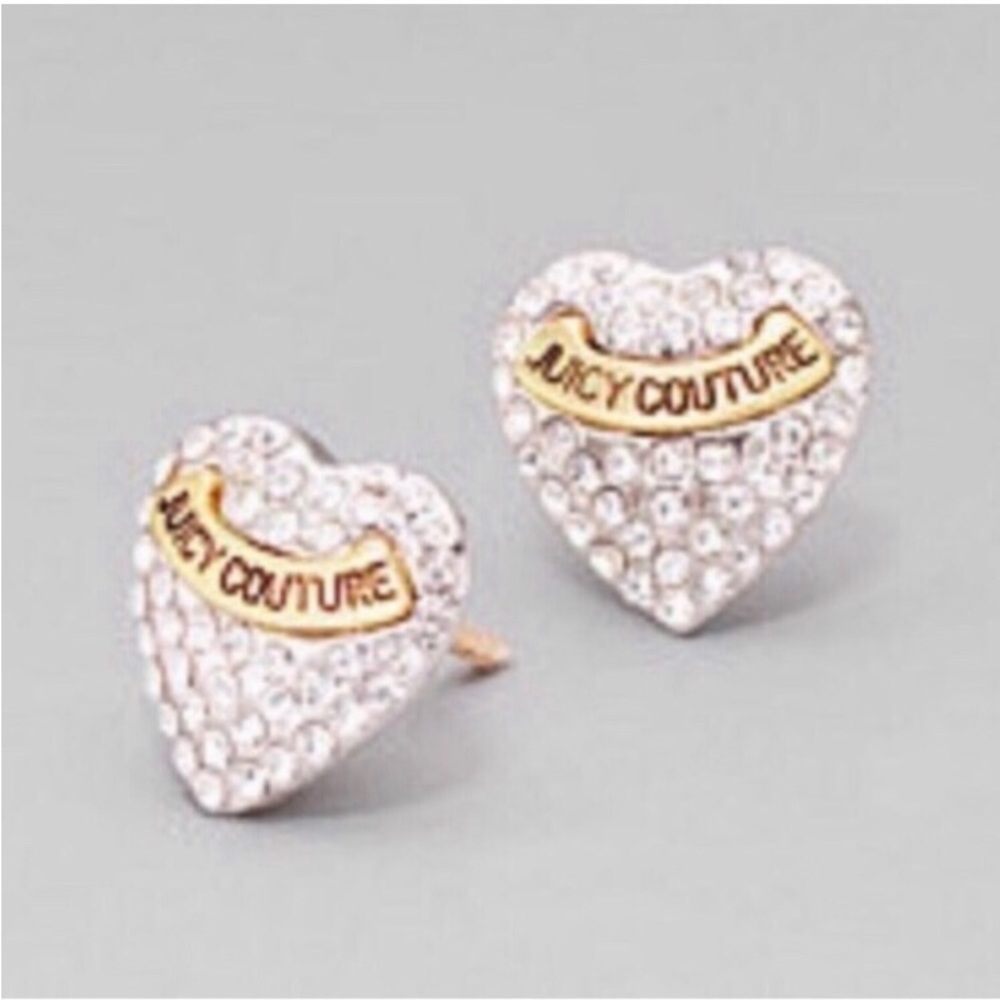 SALE rare diamanté juicy heart earrings